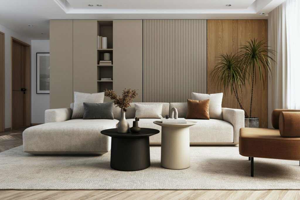 high-end furniture pieces in a living space