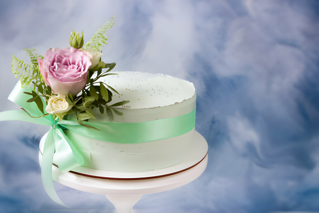Foggy Elegance Cake Design